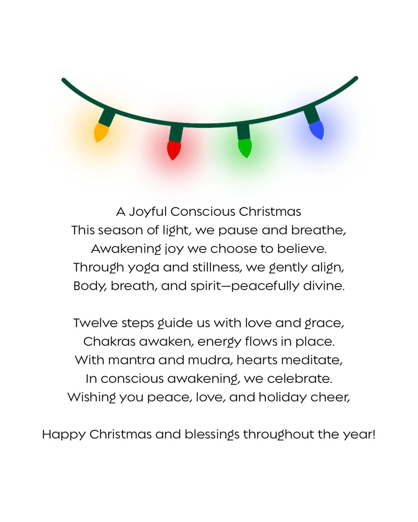 Thank you  for the love and support. We&rsquo;re so grateful. Happy holidays from Conscious Energy Awakening. 

#consciousenergyawakening 
#yoga4recovery 
#community 
#grateful