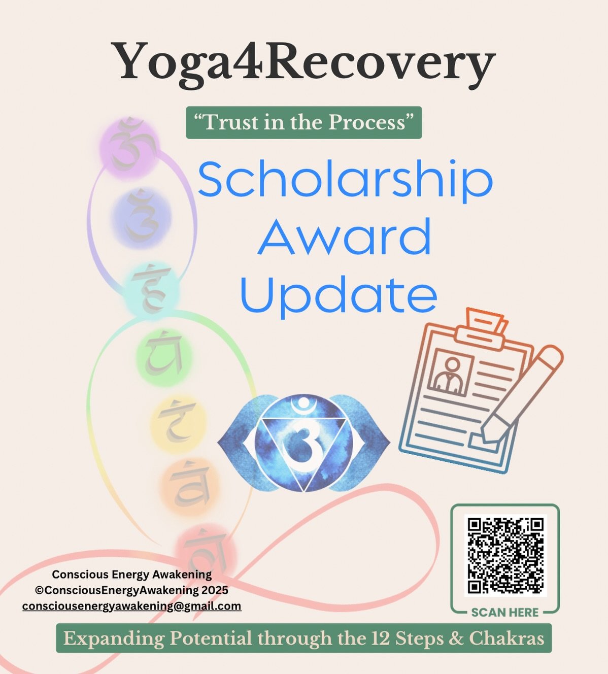 Update 🌌 💫 FULL &amp; PARTIAL SCHOLARSHIPS FOR YOGA4RECOVERY ✨
We are beyond grateful to share that we&rsquo;ve already hosted 4️⃣ Space + Grace Sound Baths and successfully raised enough funds for ONE HALF SCHOLARSHIP for someone to attend Yoga4Re