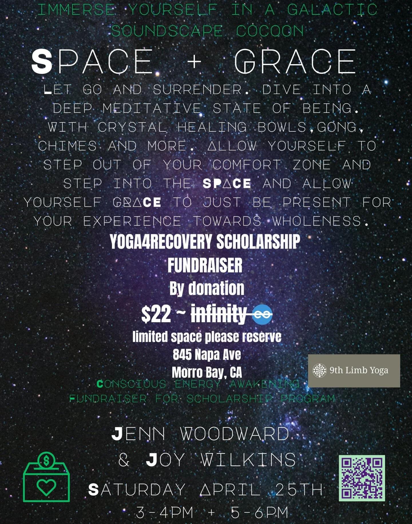 April Scholarship Fundraiser 🌌 @consciousenergyawakening is coming into the last round of in person ways to build our fund. 

We will announce our scholarship recipient on Monday April 27th. The more we build the more we can do!

Supporting those wh
