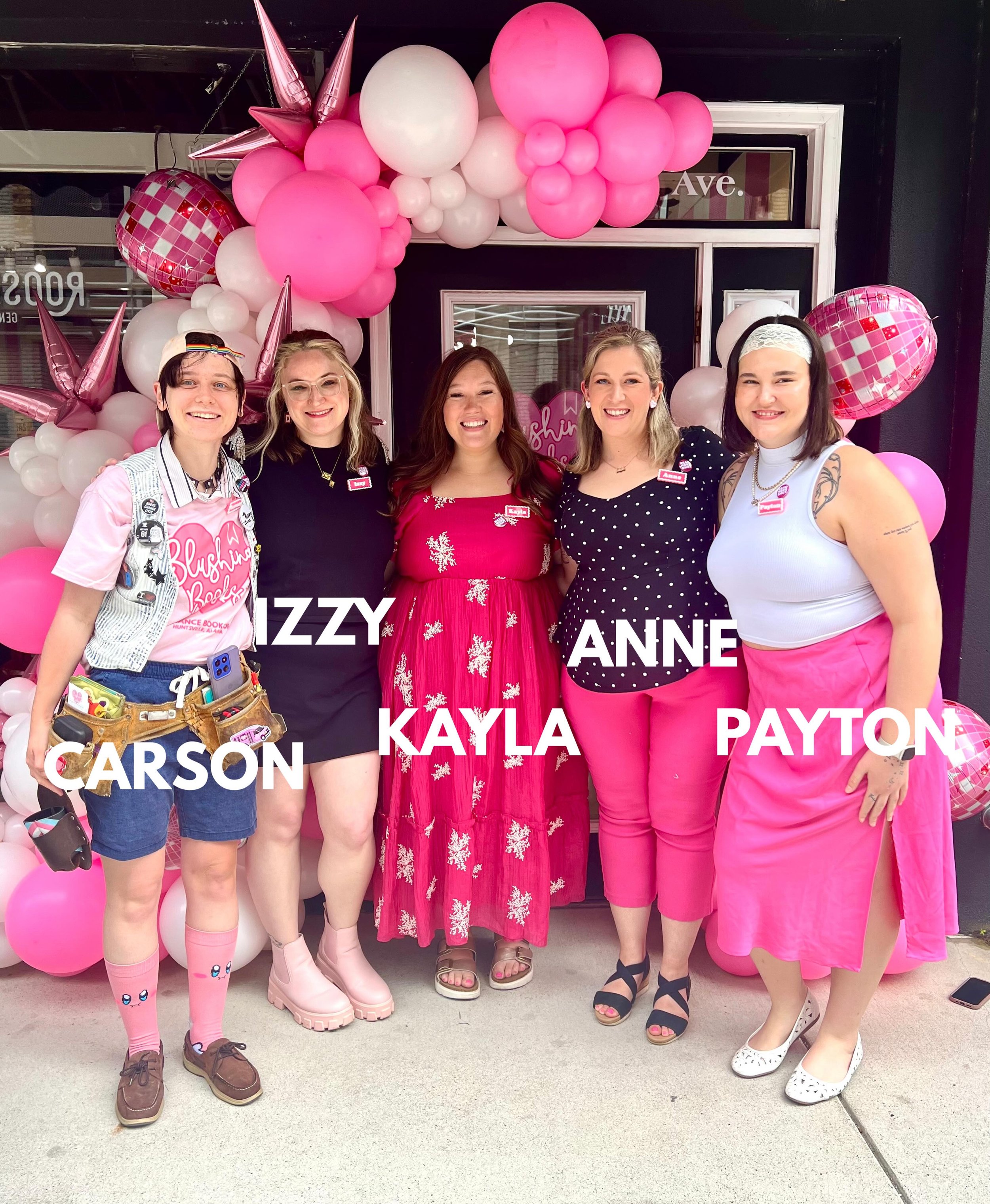 MEET OUR BOOKSELLERS!!! 💕📚

We are so excited to officially introduce the amazing team helping make Blushing Books feel like home. From shelving your next favorite romance to hyping up your latest five-star read, these booksellers are already bring