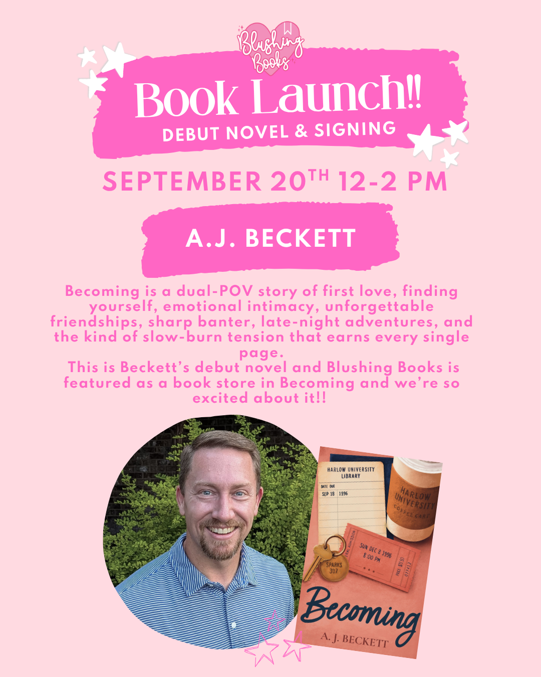 Book Launch Signing - A.J. Beckett, Becoming
