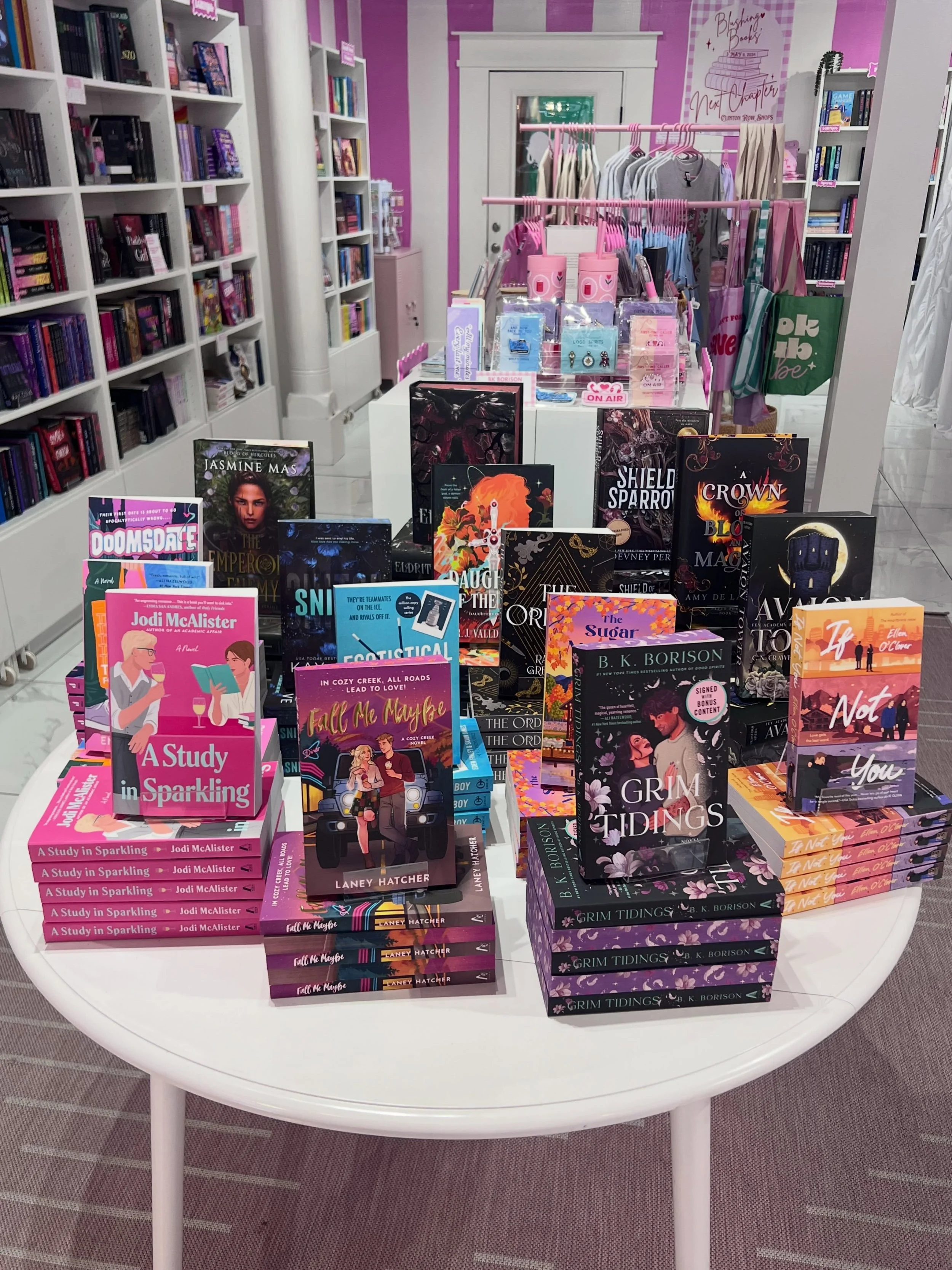 NEW RELEASE TUESDAY!! We&rsquo;ve got some good ones today! 👏💕📚

Grim Tidings release day is here!! We&rsquo;ve got signed copies and if you&rsquo;re grabbing a copy, don&rsquo;t forget to check out all the goodies from @kates_creations_shop to go