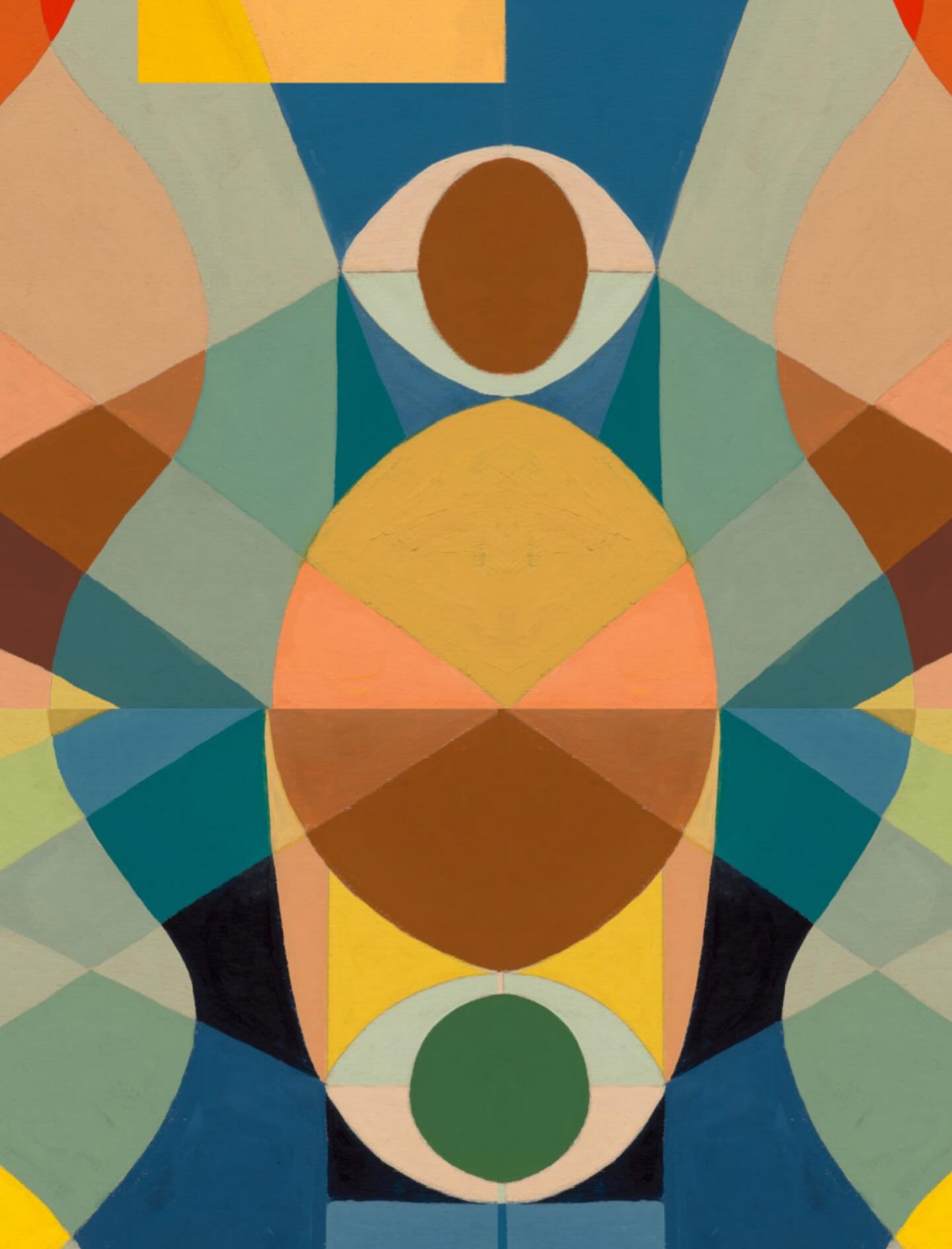 The art in Grow is intentionally abstract. I wanted the images to leave room for you to find your own meanings and resonances, just as you do with the cards themselves.
Every shape, every field of color, invites discovery.
*You* are the Oracle.