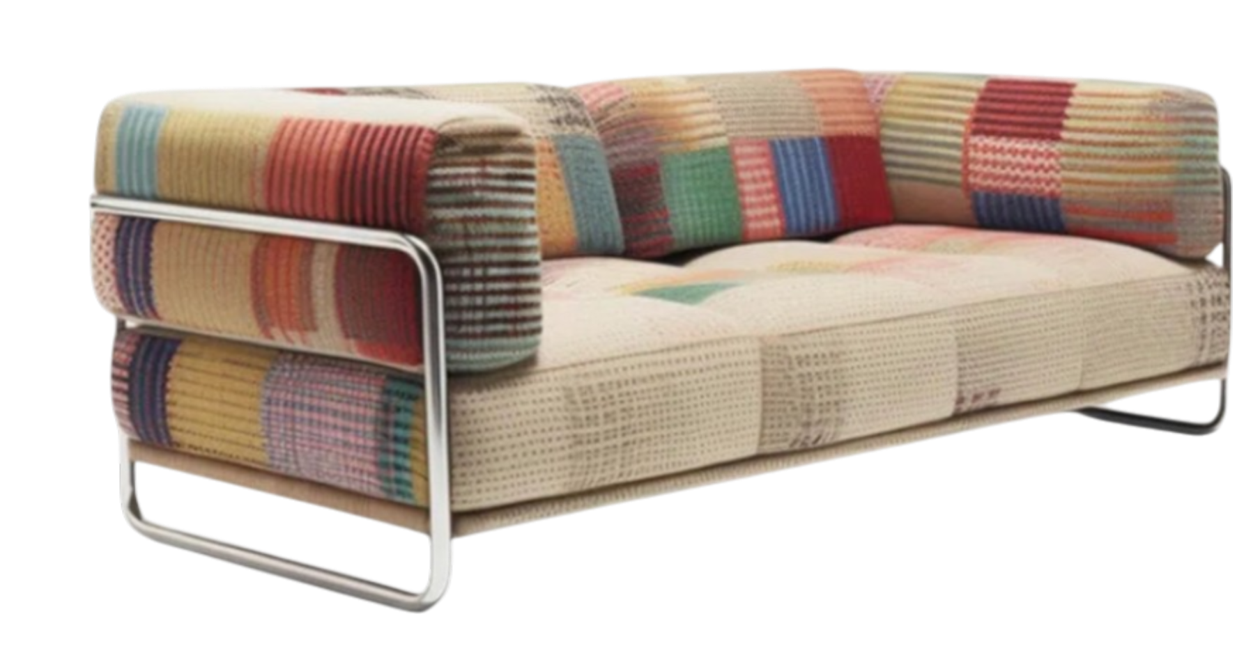 Creative Rainbow Sofa 78.7'' Upholstered Sofa