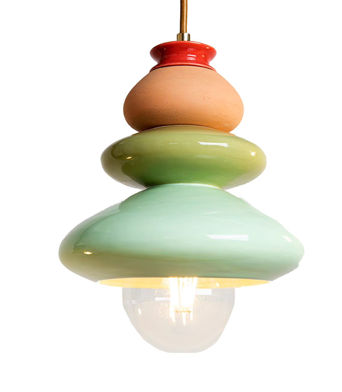 Colorful, handmade, pendant lighting