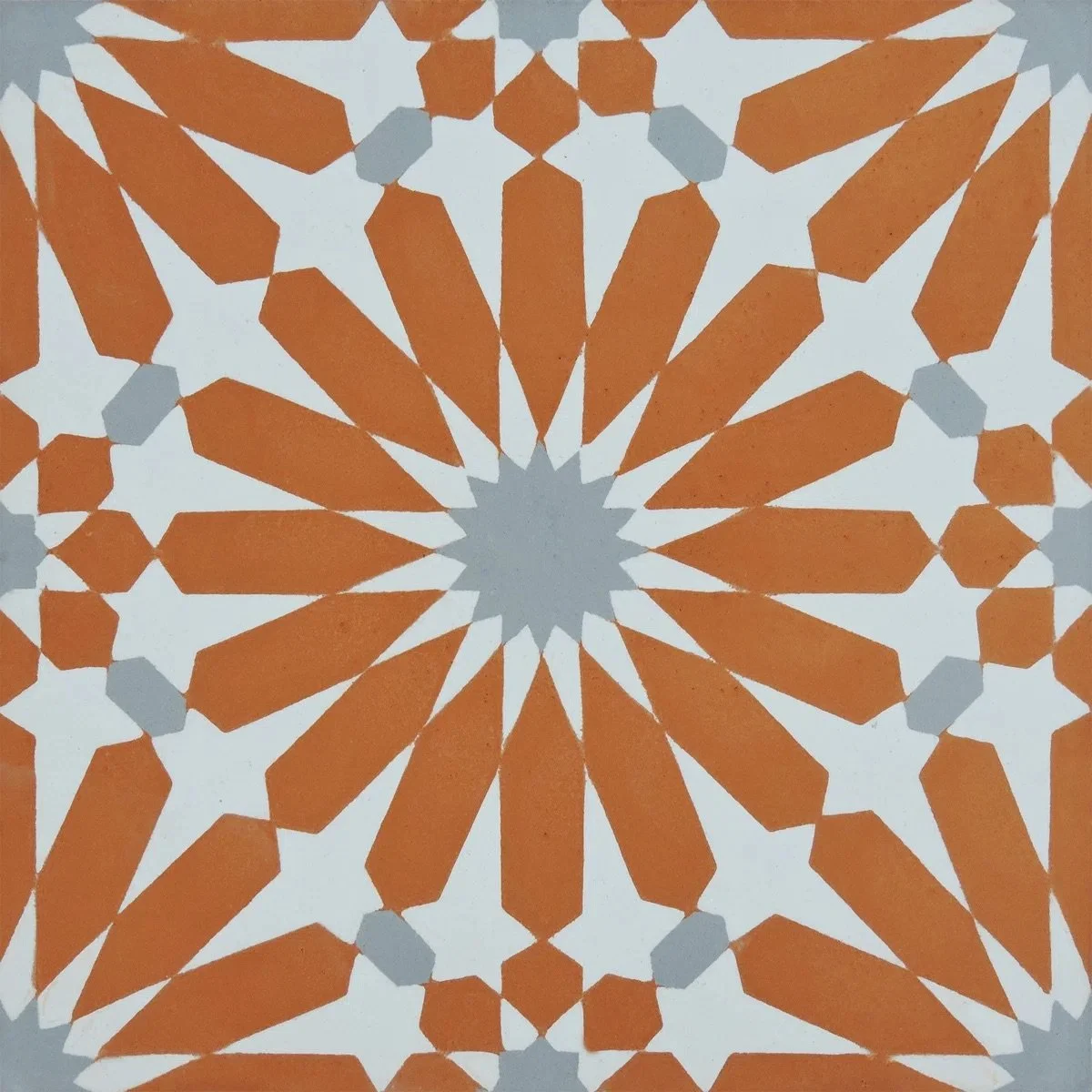 Alhambra 8" x 8" Cement Singular Wall and Floor Tile
