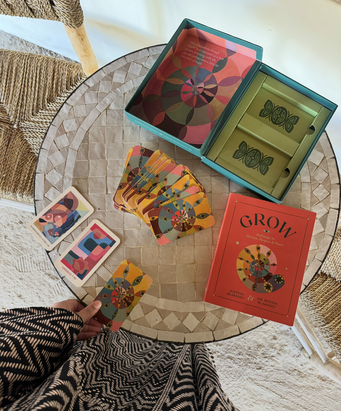 Using Oracle Grow GROW | A Transformative Guidebook + Oracle Deck + by Justina Blakeney ...