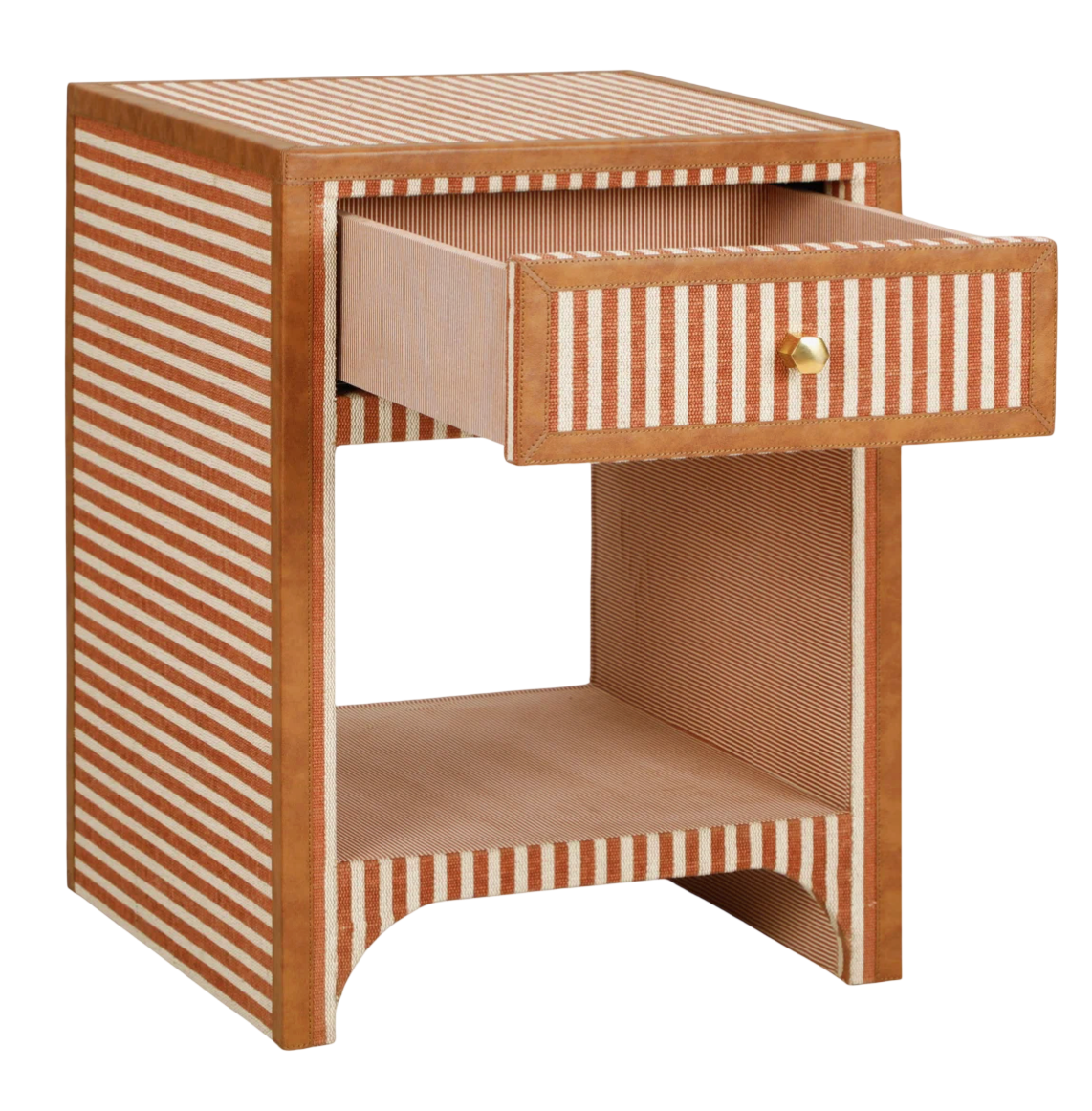 Kora Terracotta Cotton Jute Designer Nightstand.png