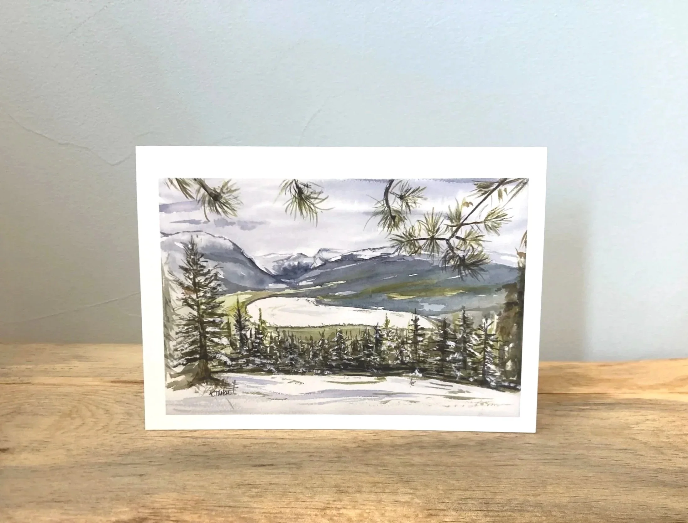 Hyalite Reservoir, Montana Greeting Card