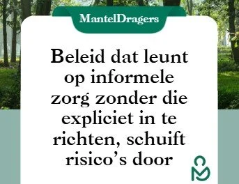 Mantelzorg in het coalitieakkoord: waarom het zorgbeleid structureel leunt op oningeregelde draagkracht