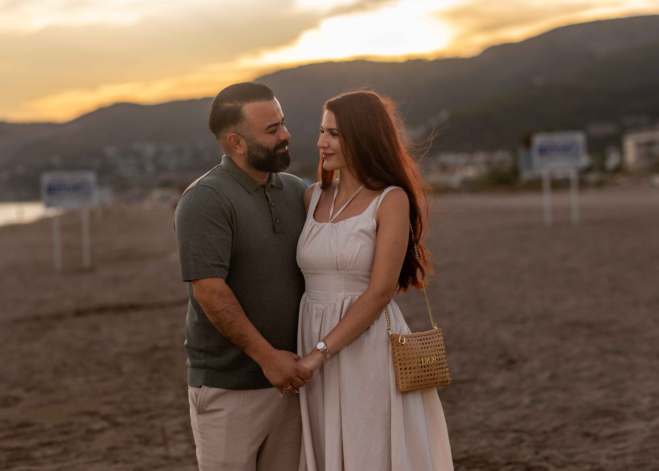 Romantic couple Wedding photo shoot on the beach Marbella