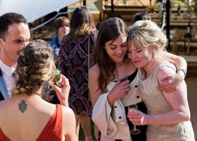 Documentary wedding photography capturing natural moments at a destination wedding in Spain