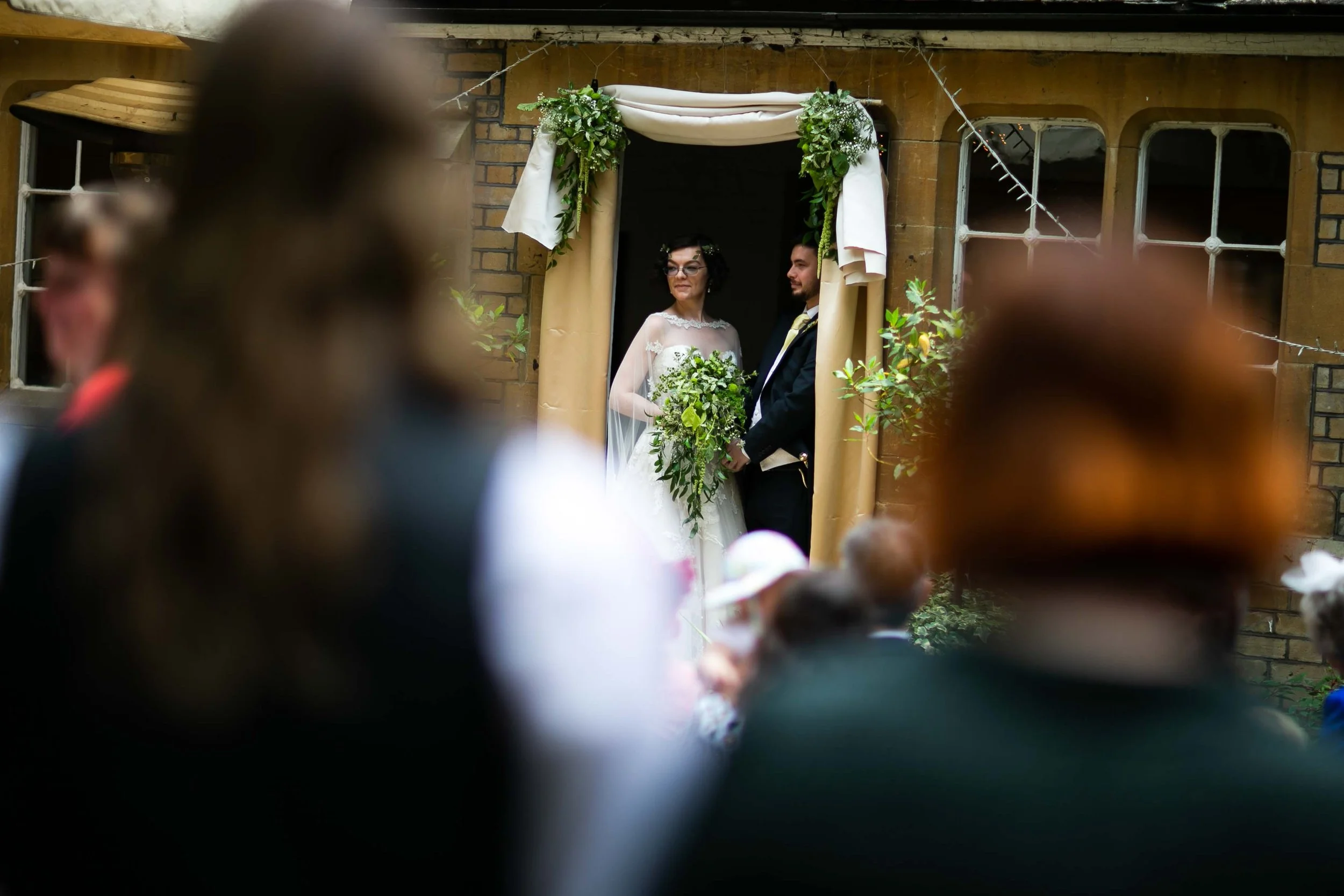 UK couple exchanging vows at their destination wedding in Spain