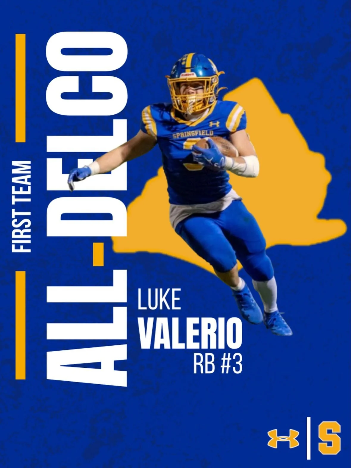 Congratulations to our All-Delco 1st &amp; 2nd Team selections

🥇Luke Valerio - RB
🥇Tanner Coll - Offensive AP
🥇Dom Stewart - OL
🥇TJ Valletti - Defensive AP
🥈Mike Francks - OL

@delcotimessports | #greatesttowninamerica
