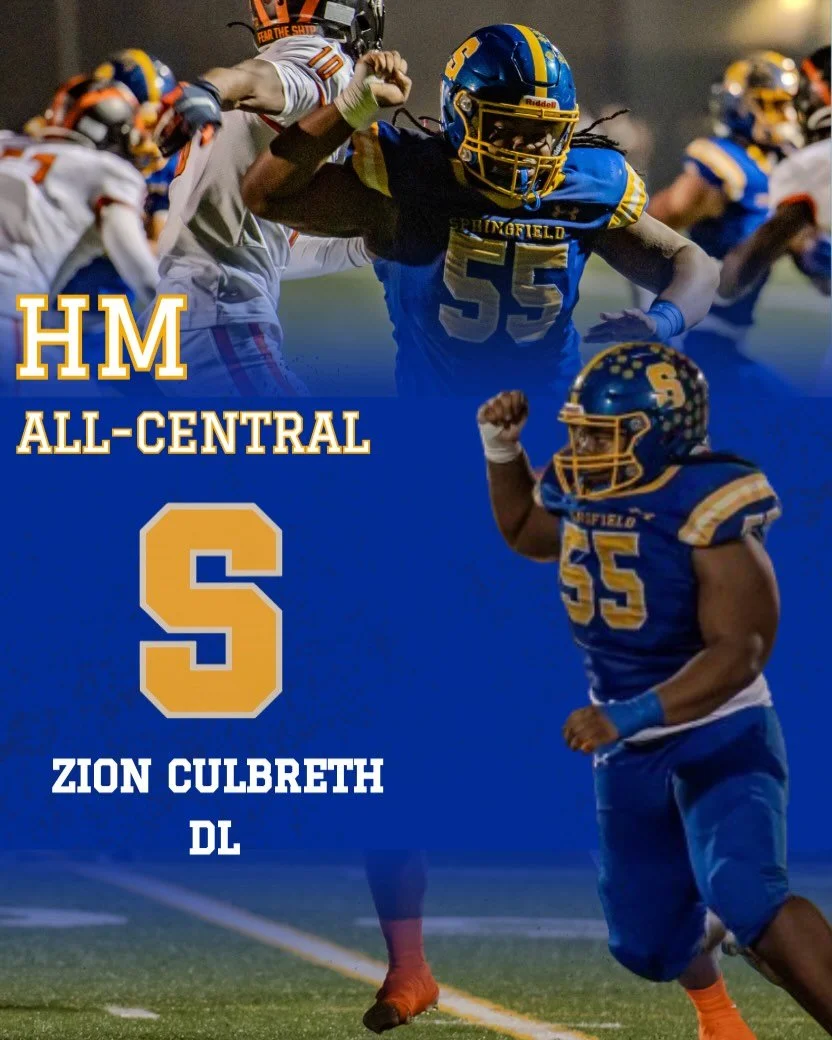 Our 2025 All-Central Honorable Mention Selections 

Zion Culbreth - DL
Alex McGinnis - LB
Shane Kilroy - TE
Jaxon Deconti - C
Finn Delaney - DB
TJ Valletti - RB
Zarel Suarez - K

#greatesttowninamerica
