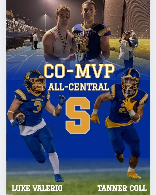 Our 2025 All-Central Co-MVPs

Luke Valerio - RB/DB
Tanner Coll - RB/LB 

#greatesttowninamerica