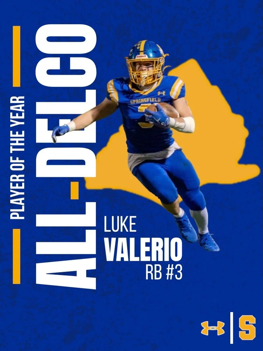 Congratulations to Luke Valerio for being named the Daily Times Football Player of The Year! The last Cougar to be named to this honor was Adam Krauter back in 2014.

@delcotimessports | #greatesttowninamerica