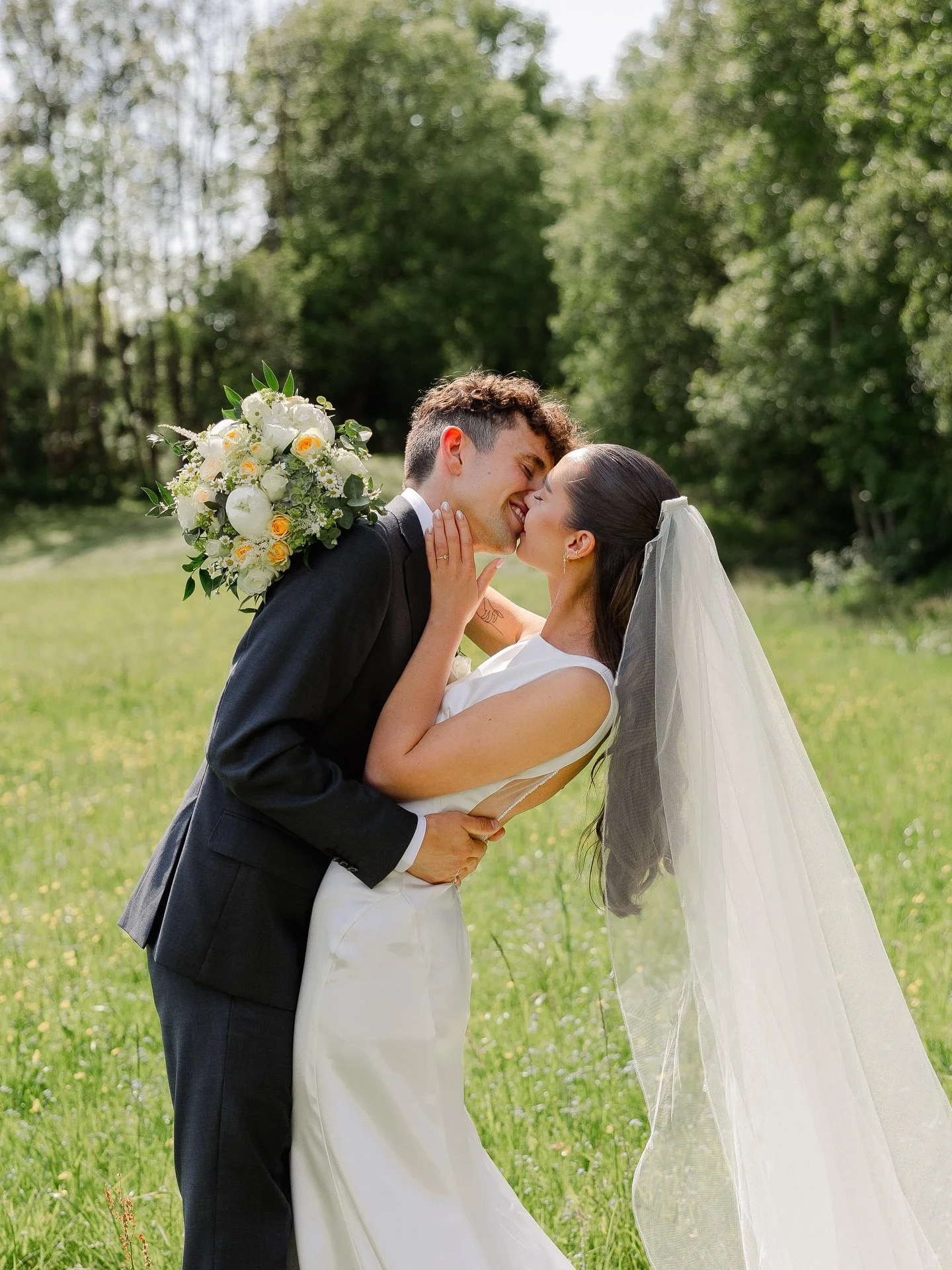 Ingrid &amp; Kristian promised their lives to each other this June. 💕
The ceremony was so powerful and full of love that I honestly had to hold back tears &mdash; &amp; when they shared their first kiss, the whole church shook from the loudest appla