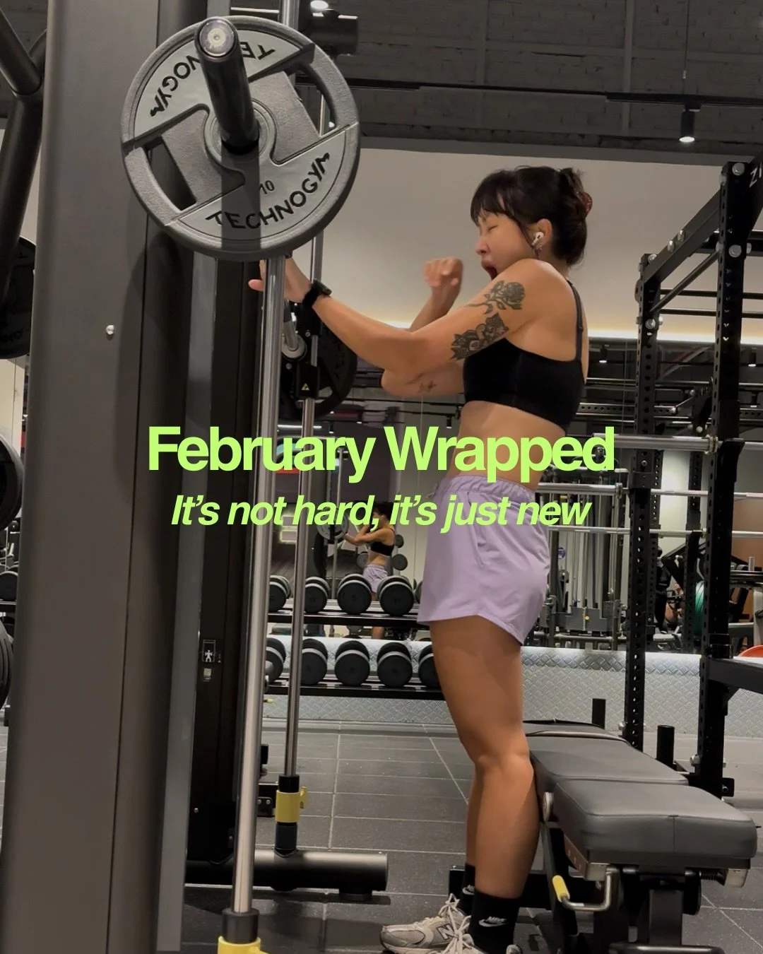 February: lots of food, friends, family time and new skills- learning is always meant to be challenging but I&rsquo;m trying to welcome that initial discomfort with an open mind #reels #fyp #fitness #nutrition #personaltrainer