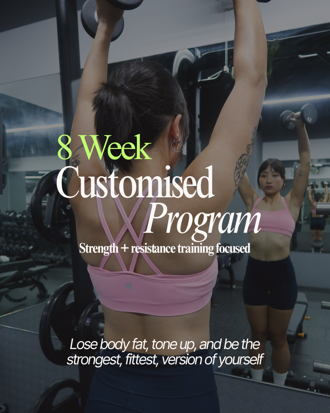 One-Off 8 Week Customized Program (Meal Plan Included)