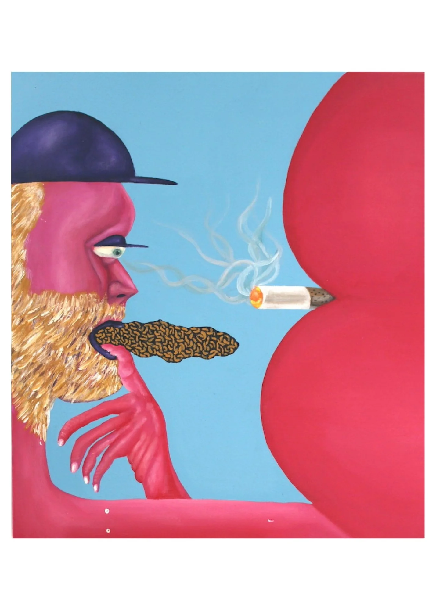 ‘Plan’ for ‘Peace’, 2024. Acrylic on canvas — 46 x 62 cm