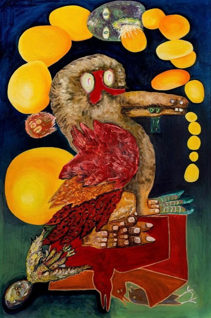 Mom’s Birthday Follows the Lunar Calendar, 2020. Oil on canvas — 150 x 100 cm