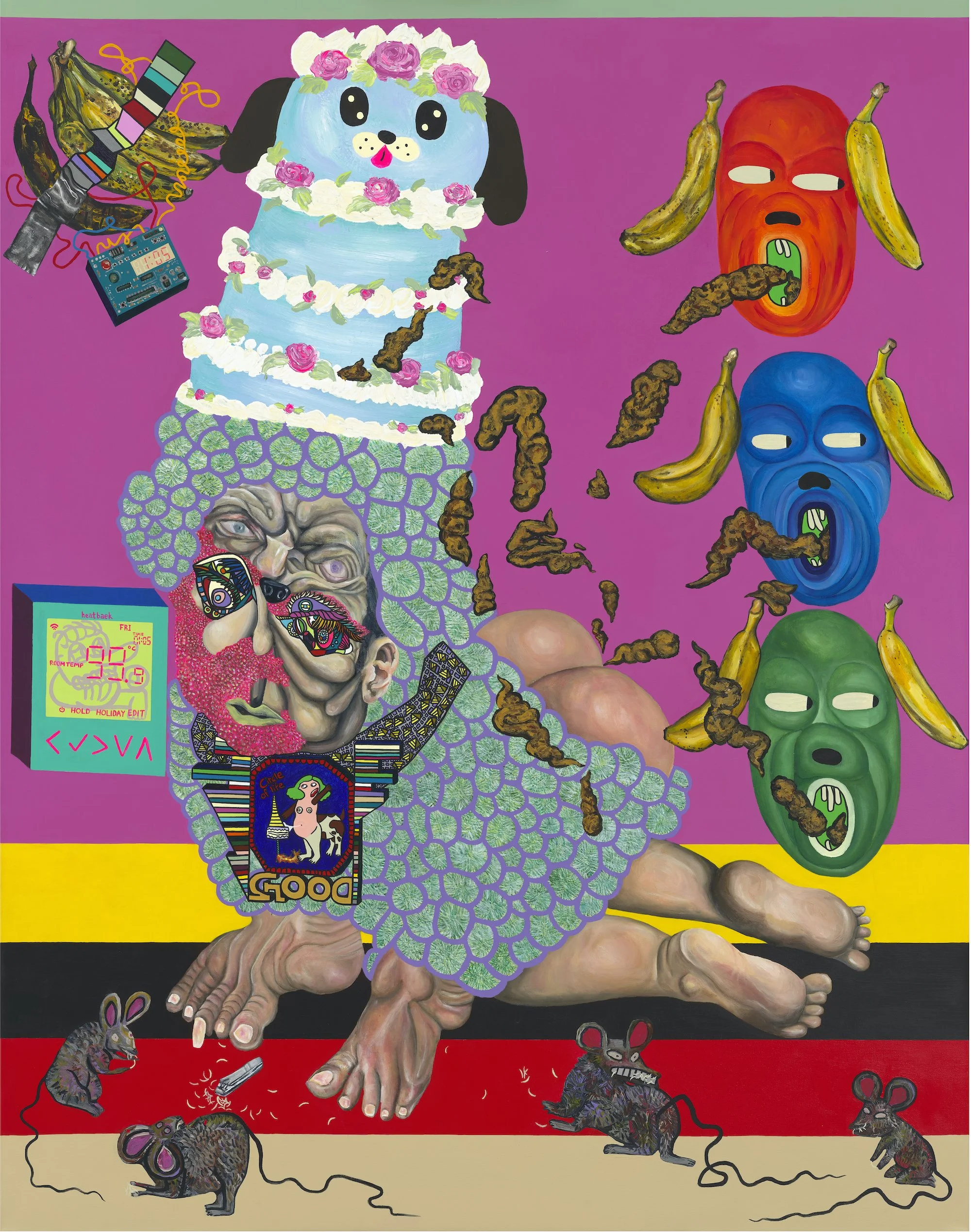 The Ambiguity of Entering and Exiting, 2021. Acrylic on canvas — 150 x 120 cm