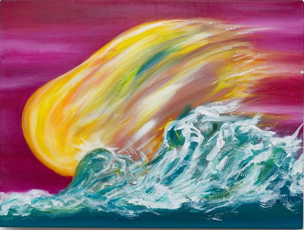 Sunset, 2025. Acrylic on canvas — 45 x 60 cm.