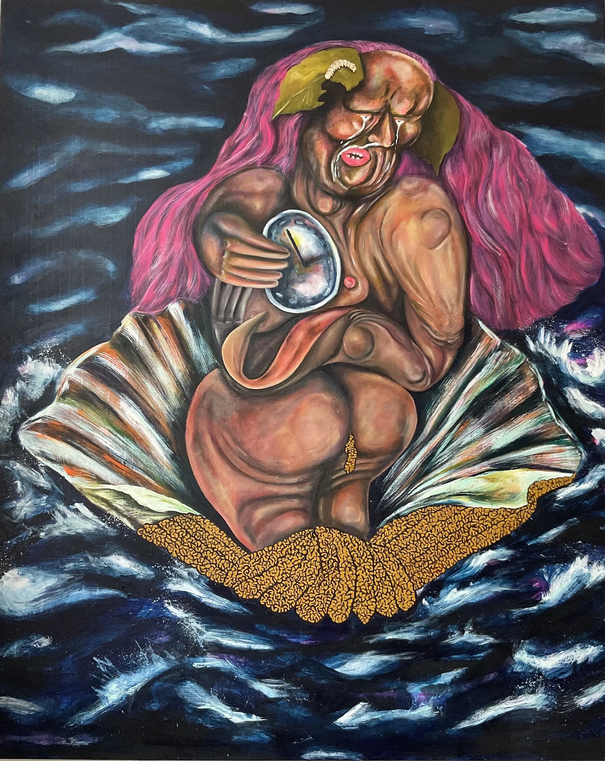 Birth of Venus, 2022. Acrylic on canvas — 140 x 160 cm