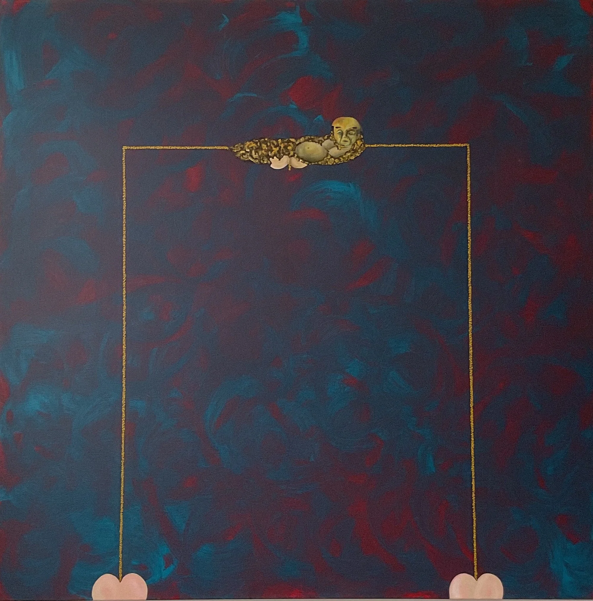 The Gate, 2022. Acrylic on canvas — 120 x 120 cm
