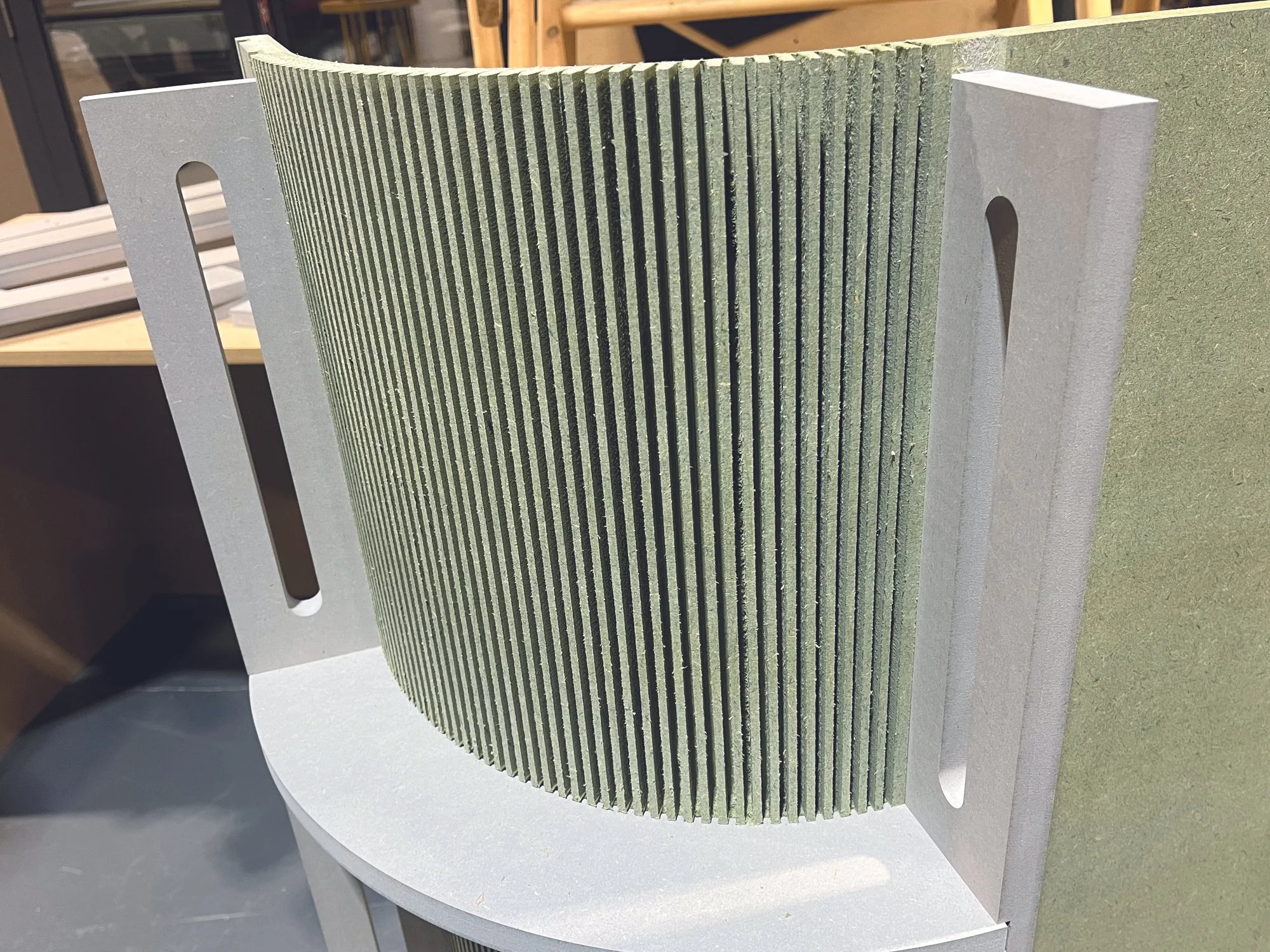 Wallmade Curved Reception Desk in Construction.jpg