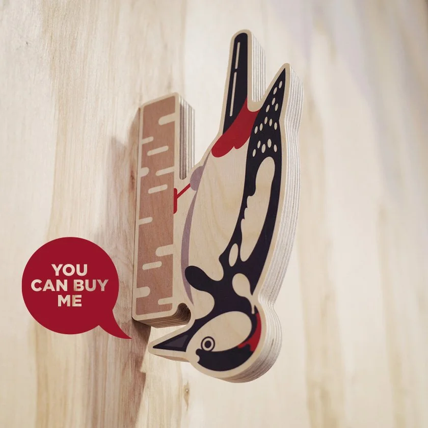 Wallmade Woodpecker Wall Hook Buy Me.jpg