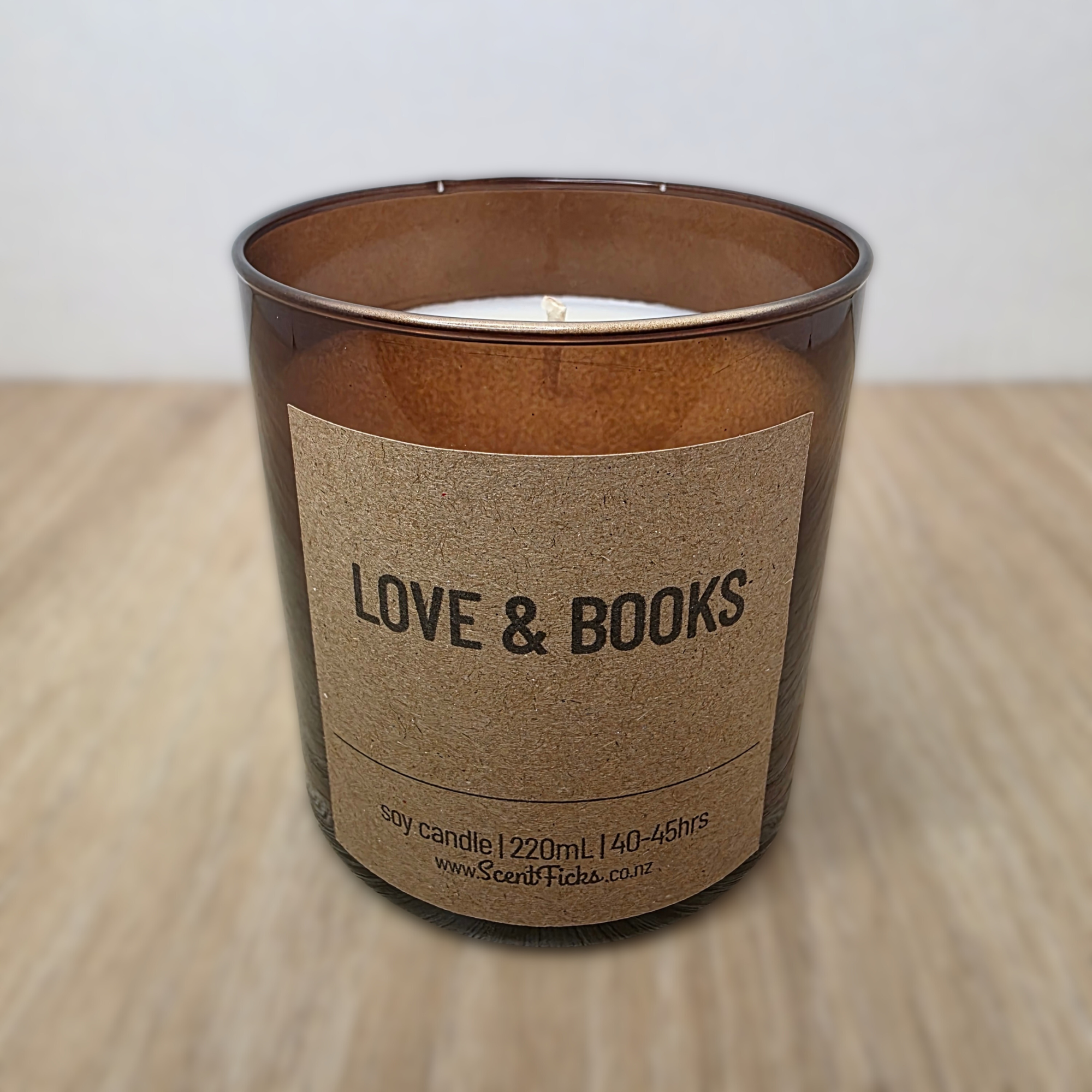 Love & Books 220mL Scented Soy Wax Candle