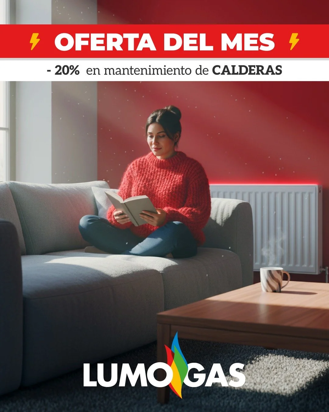 &iexcl;Oferta de noviembre! ⚡

Ahorra 20 % en el mantenimiento de tu caldera y disfruta de un invierno sin imprevistos.

Este invierno, calidez garantizada.

Cont&aacute;ctanos para disfrutar del descuento - link de la bio.

#Lumogas  #Calderas #Ofer