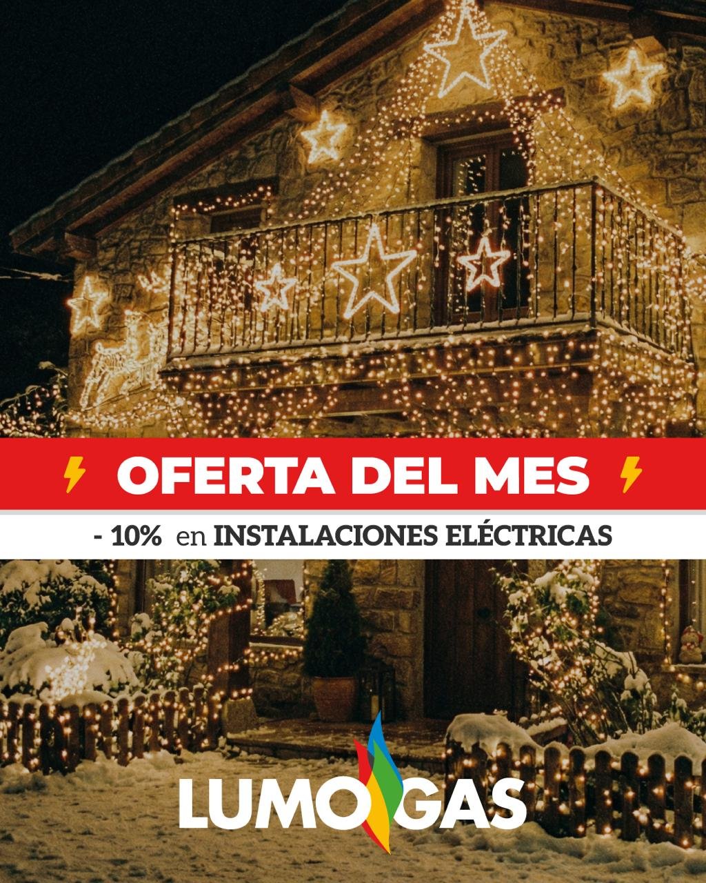 La Navidad llena tu hogar de luz&hellip; y nosotros queremos que lo hagas con total seguridad. ✨
Este mes, disfruta de un 10% de descuento en instalaciones el&eacute;ctricas y prepara tu casa para las fiestas sin preocupaciones.

Iluminaci&oacute;n, 