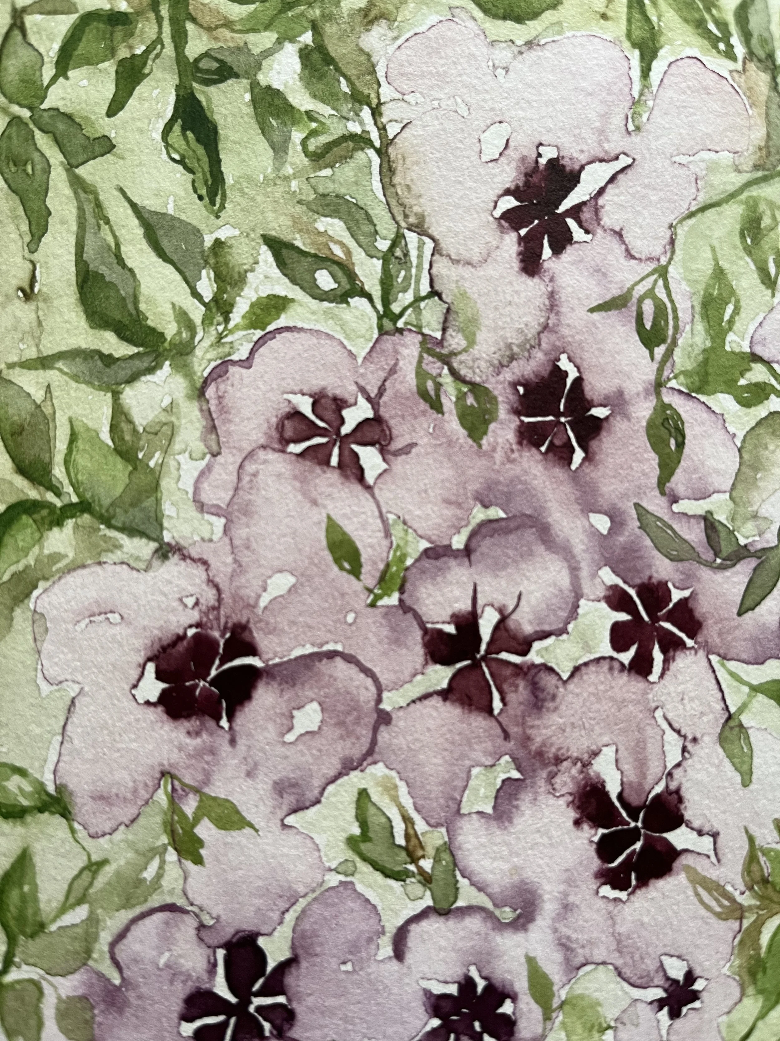 Teintes de lila et de fougère