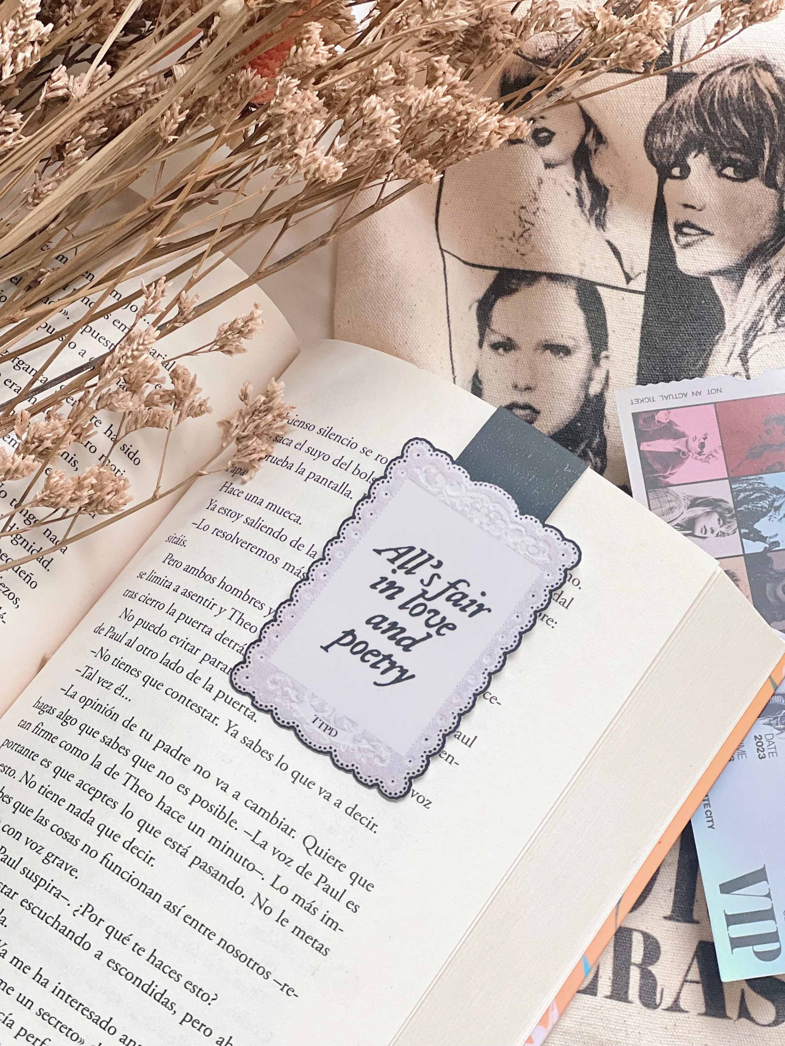 Love & Poetry - Mini Marcapáginas Magnético