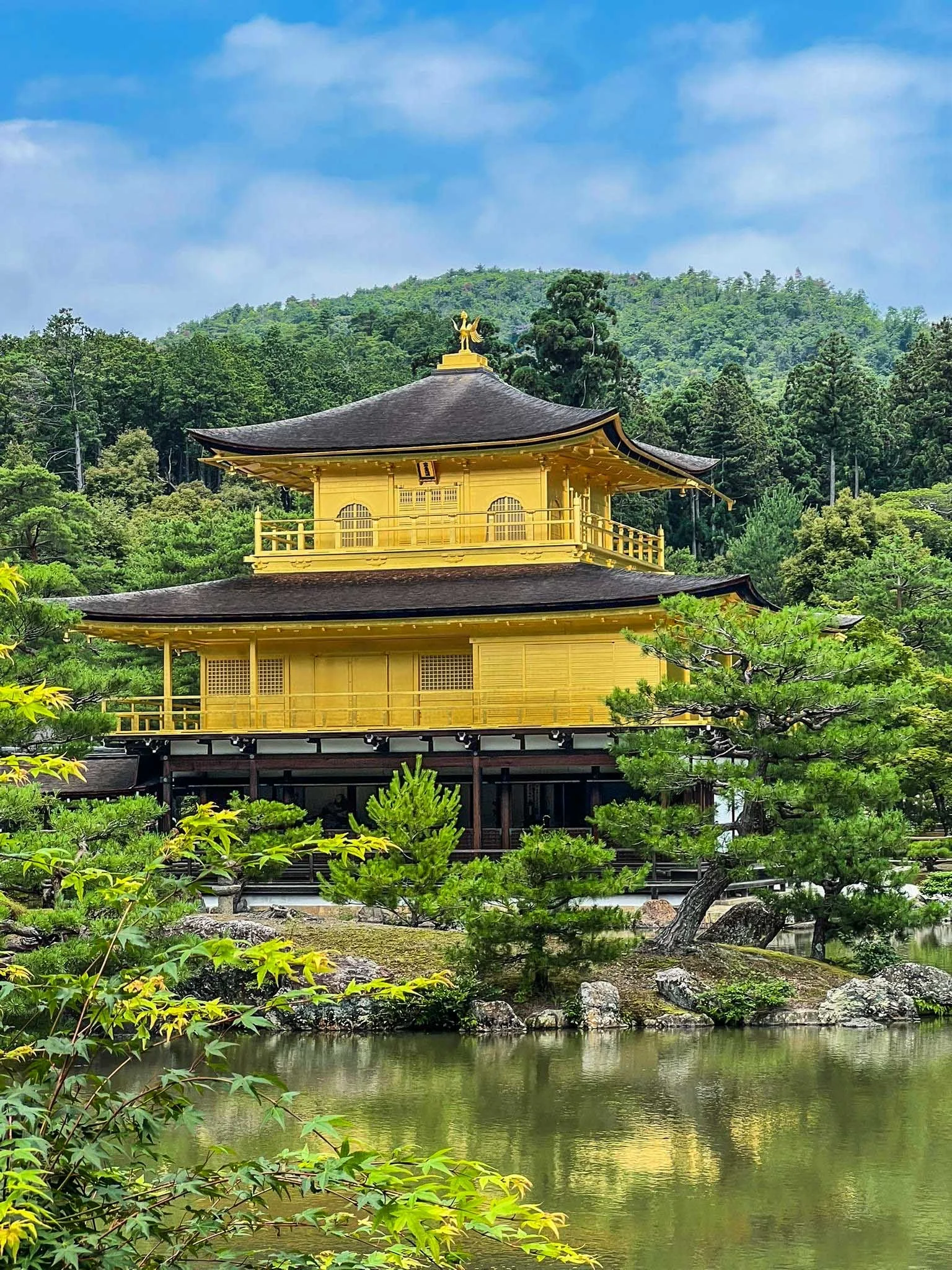 Vista del Padiglione d'Oro a Kyoto, fotografia scattata nel viaggio organizzato in Giappone