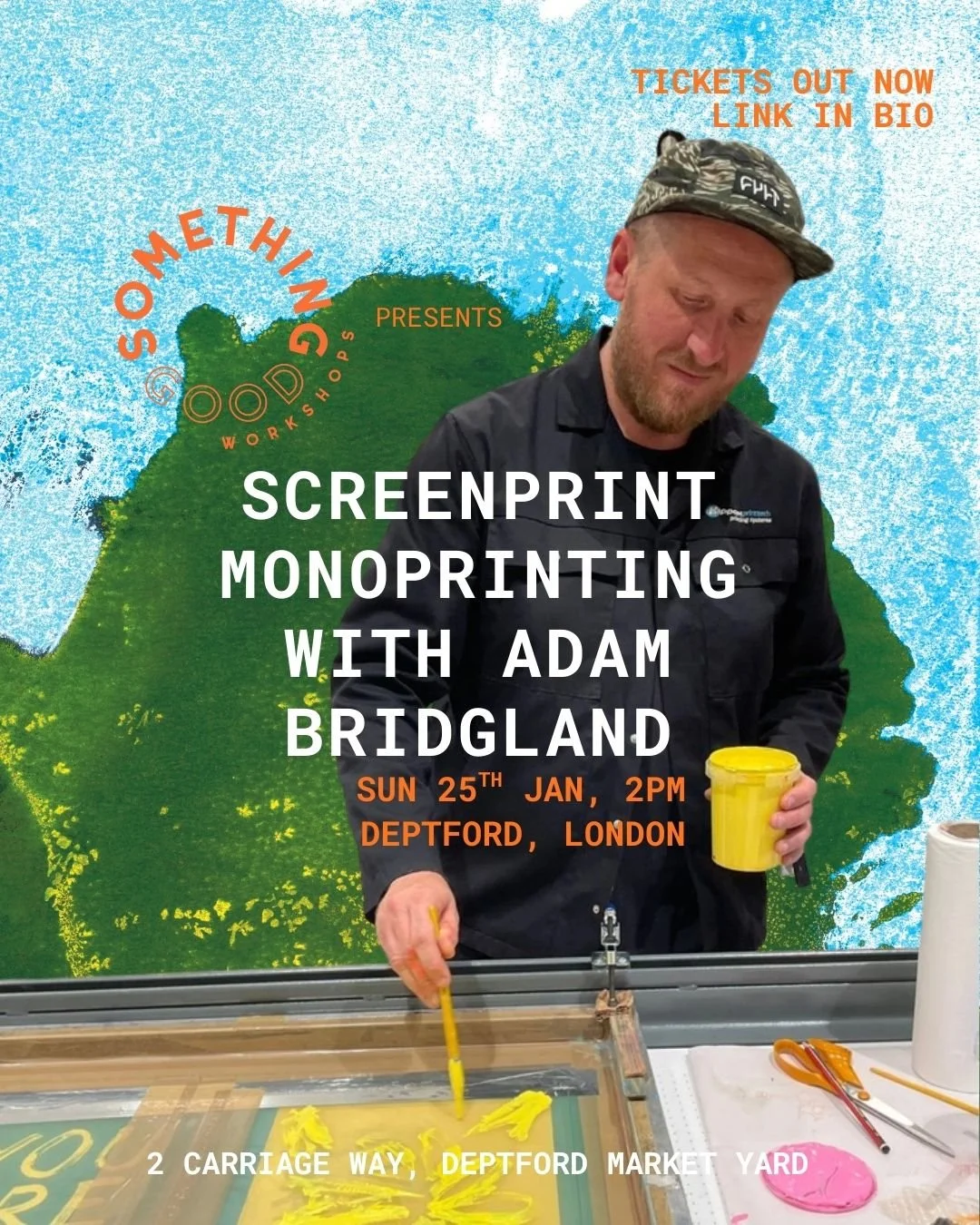 Screen Print Mono-Printing Workshop with Adam Bridgland