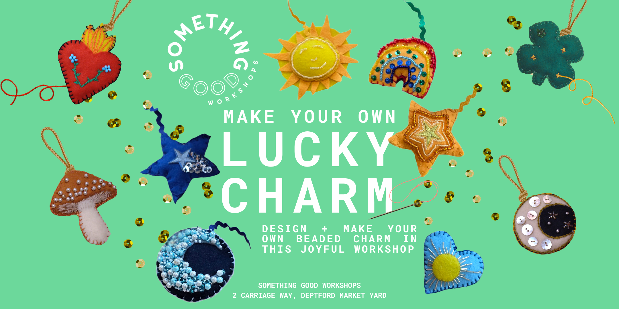 Make your own Charm - a beading and embroidery workshop