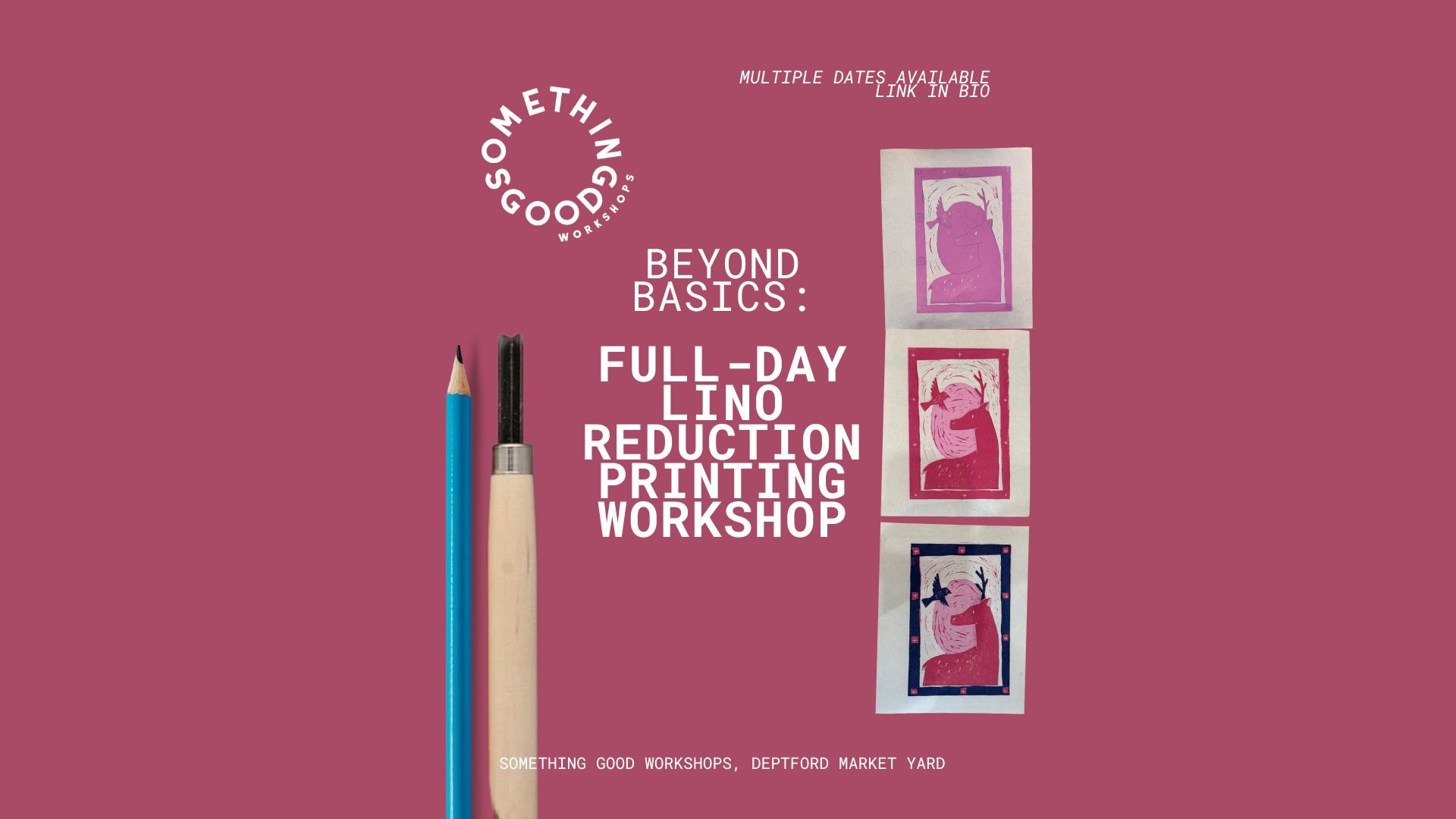 Beyond Basics - Full-Day Lino Reduction Printing 