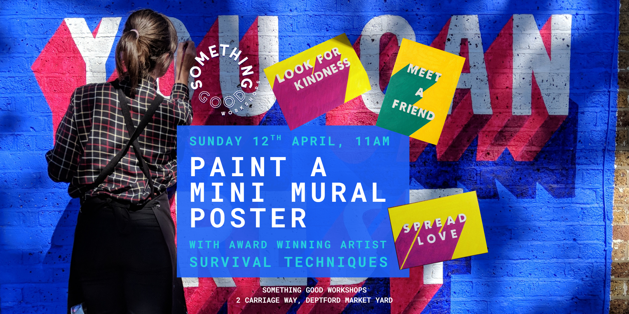 Paint A Mini Mural Poster with Survival Techniques