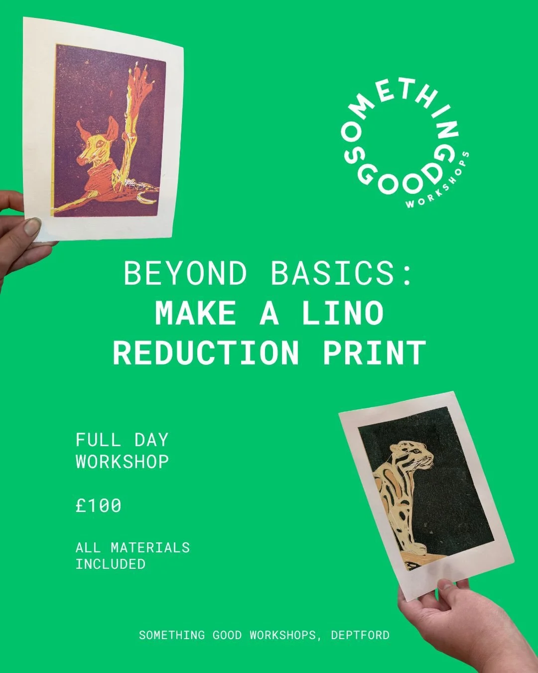 Beyond Basics - Full-Day Lino Reduction Printing 