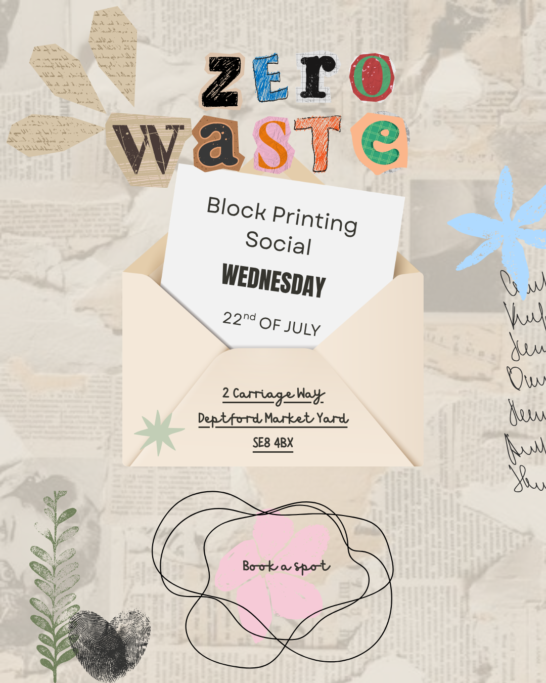 Zero-waste Block Printing Social