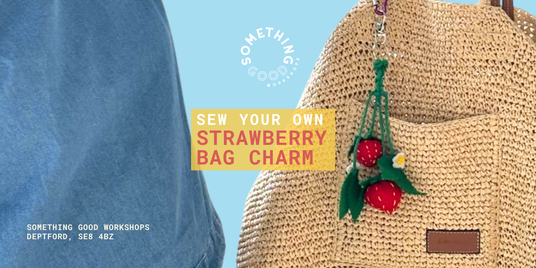 Sew Your Own Strawberry Bag Charm Workshop
