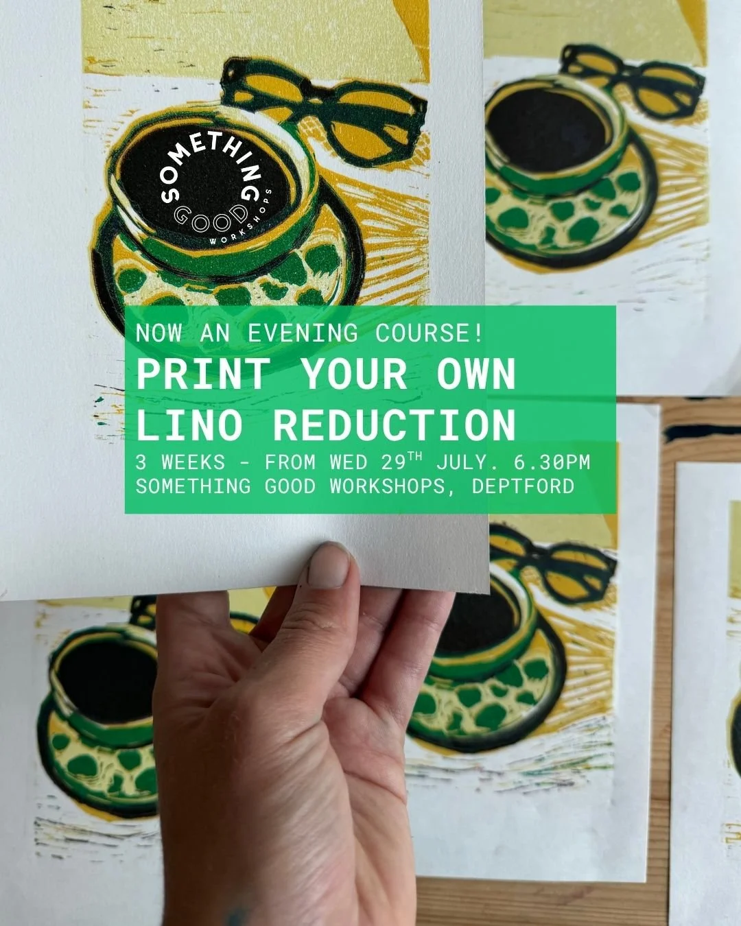 Beyond Basics - 3 Week Evening - Lino Reduction Printing 