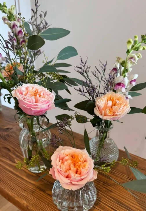 Fresh Flower Arranging Workshop with Bud Vases