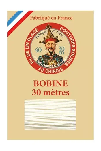 Waxed linen bookbinding thread - Ecru
