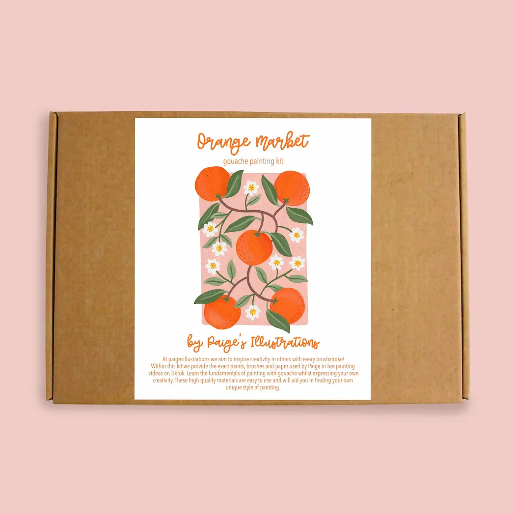 Orange Market - Gouache Painting Kit