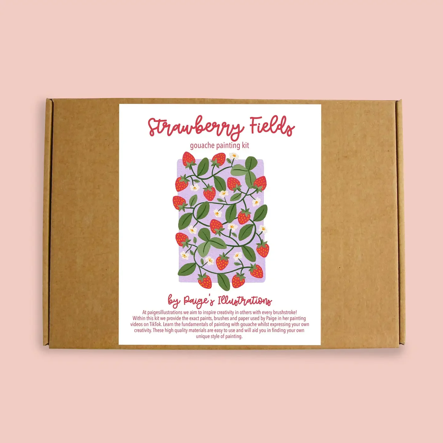 Strawberry Fields - Gouache Painting Kit